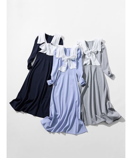 SNIDEL（スナイデル） ワンピース セーラーカラーニットワンピース