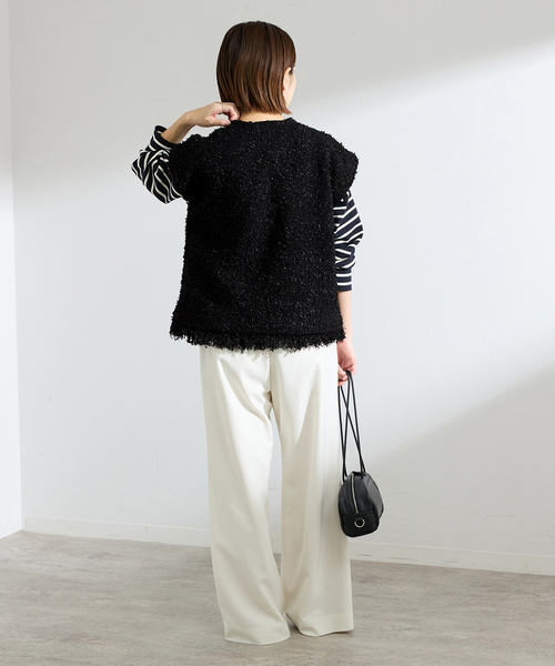 IENA（イエナ） ベスト ジレ ミックスツイードベスト レディース