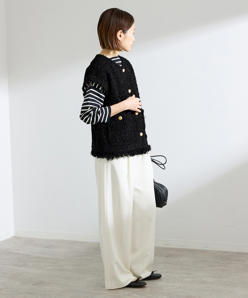 IENA（イエナ） ベスト ジレ ミックスツイードベスト レディース