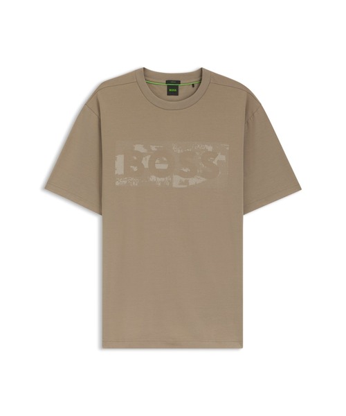 BOSS（HUGO BOSS） tシャツ ストレッチコットン Tシャツ ロゴアート