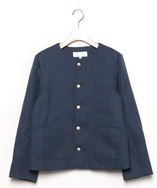 ROPE' PICNIC（ロペ ピクニック） ノーカラージャケット 40 ネイビー