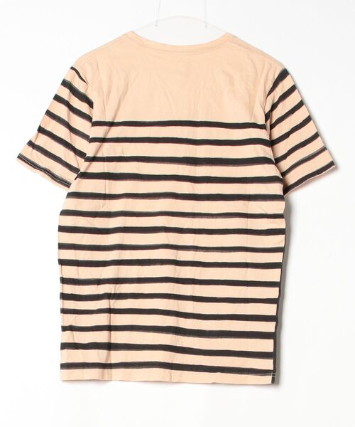 「cat's TSUMORI CHISATO」 ボーダー柄半袖Tシャツ 2 ブラック レディース_画像2