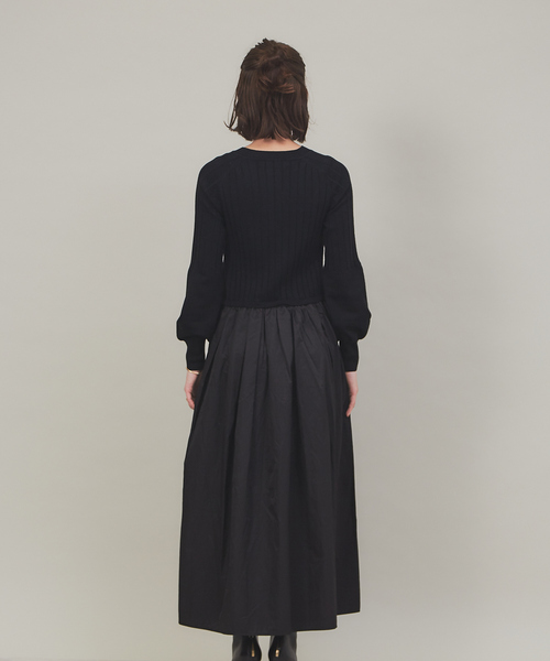 「Rouge vif」 コンビワンピース 36 カーキ レディース_画像2