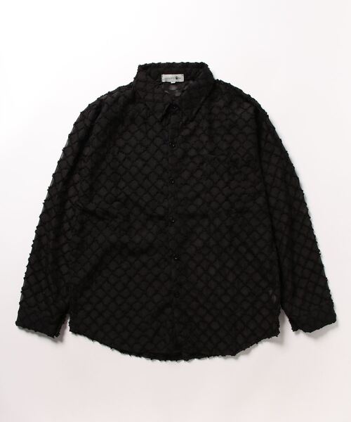 「aimoha」 長袖シャツ X-LARGE ブラック メンズ_画像4