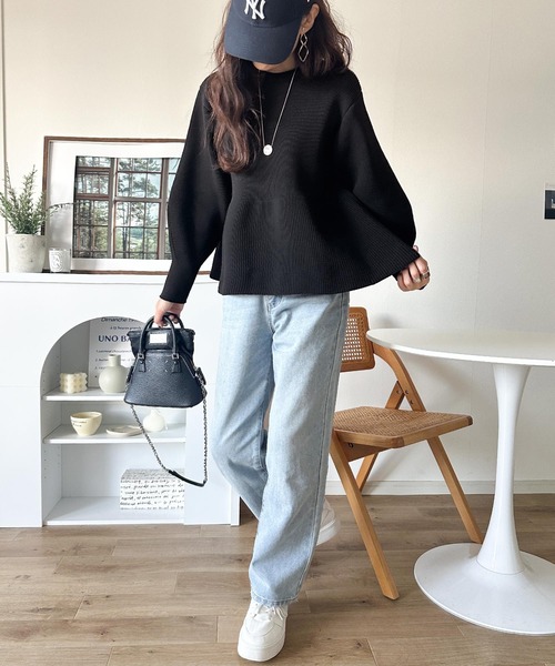 「classicalelf」 ニットカーディガン MEDIUM チャコール レディース_画像3