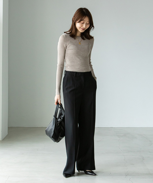 「NOBLE」 パンツ 36 グレー レディース_画像4