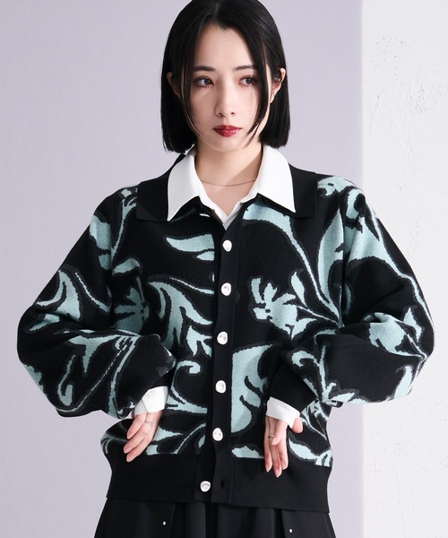 Ellno Loset（エルノロゼット） カーディガン アソートポロニット