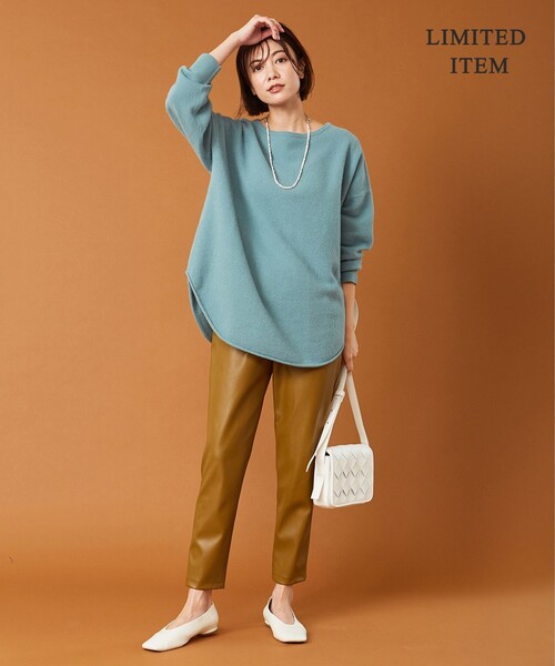 「ICB」 長袖ニット LARGE グレー レディース_画像7