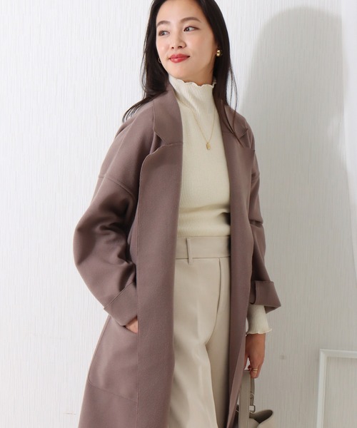 「libelle more」 チェスターコート M モカ レディース_画像3