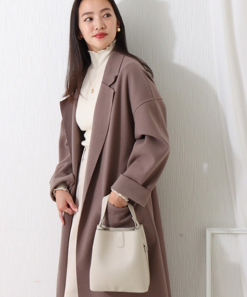 「libelle more」 チェスターコート M モカ レディース_画像5