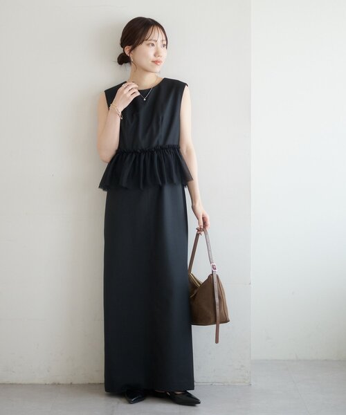 【DISCOAT】オケージョンワンピース　PSサイズ Discoat（ディスコート） ワンピース 「オケージョン」チュール切替