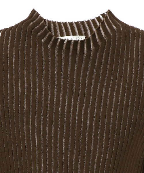 「ESTNATION」 半袖ニット FREE オフホワイト レディース_画像3