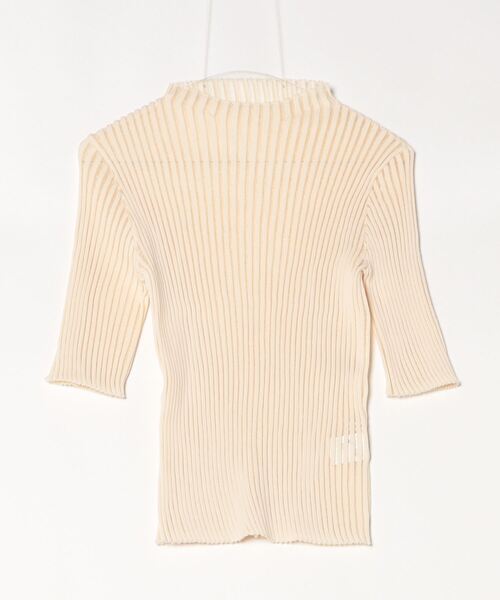 「ESTNATION」 半袖ニット FREE オフホワイト レディース_画像5