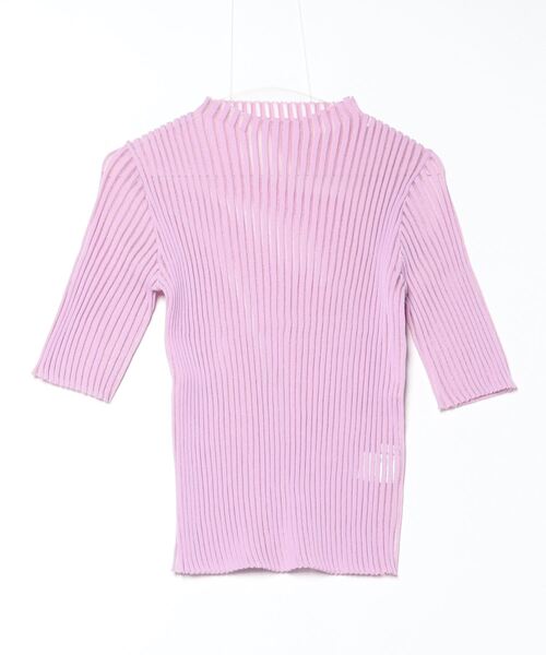 「ESTNATION」 半袖ニット FREE オフホワイト レディース_画像7