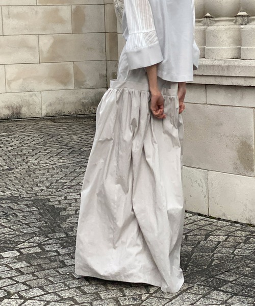 「AVIE」 ロングスカート 38 グレー レディース_画像6