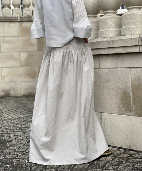 「AVIE」 ロングスカート 38 グレー レディース_画像8