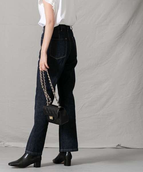 「Moname」 デニムパンツ 24 ブルー系その他 レディース_画像6