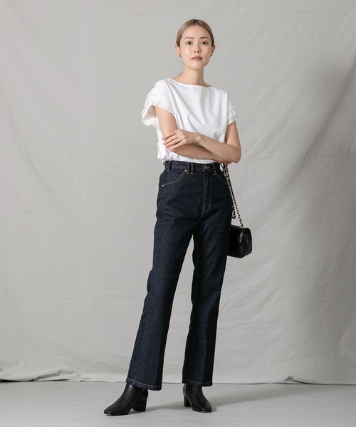 「Moname」 デニムパンツ 24 ブルー系その他 レディース_画像9