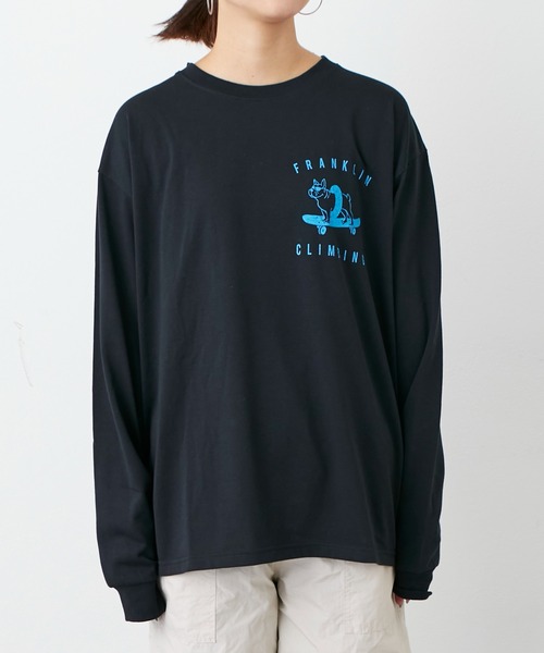 「Franklin Climbing」 長袖Tシャツ MEDIUM グレー メンズの画像2