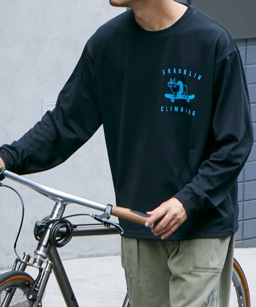 「Franklin Climbing」 長袖Tシャツ MEDIUM グレー メンズの画像8