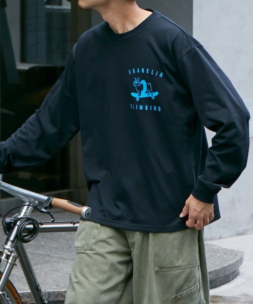 「Franklin Climbing」 長袖Tシャツ MEDIUM グレー メンズの画像9