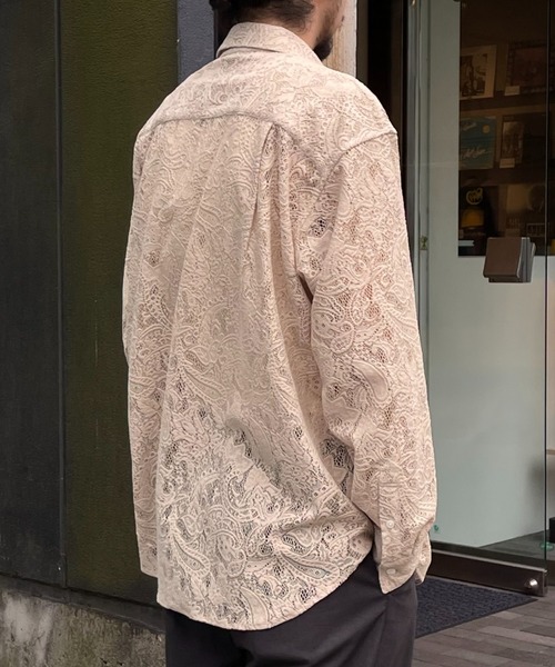 「Toironier」 長袖シャツ F ベージュ メンズ_画像2