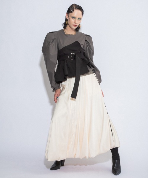 「AULA AILA」 スカート 1 ブラウン レディース_画像2