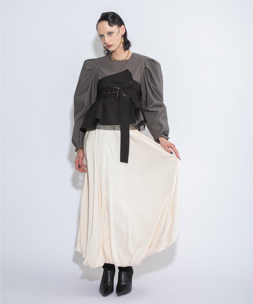 「AULA AILA」 スカート 1 ブラウン レディース_画像6