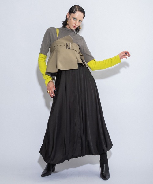 「AULA AILA」 スカート 1 ブラウン レディース_画像7