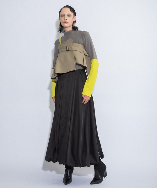 「AULA AILA」 スカート 1 ブラウン レディース_画像8