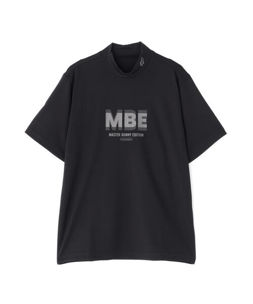 新品 マスターバニー 4WAYジャガード半袖モックネックカットソー(6)LL/黒 MASTER BUNNY EDITION（マスターバニーエディション） tシャツ