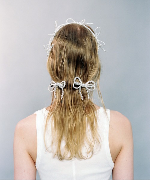 no.40 ハンドメイド　4種のリボンを組み合わせた大ぶりヘアアクセサリー AWESOME NEEDS ヘアバンド HANDICRAFT HAIR PIN_RIBBON : ZOZOTOWN