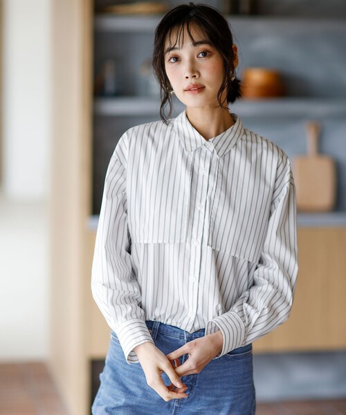 新品 SHIPS any ドビー ヨークシャツ ブラウス セール】 SHIPS any: ドビー ヨークシャツ ブラウス （シャツ