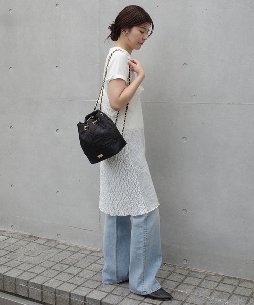 「PICCADILLY」 デニムパンツ 25cm サックスブルー レディース_画像4