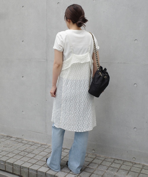 「PICCADILLY」 デニムパンツ 25cm サックスブルー レディース_画像6