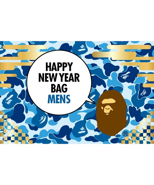 A BATHING APE アベイシングエイプ　Mサイズ新品未使用早い者勝ち A BATHING APE（アベイシングエイプ） トートバッグ BAPE HAPPY NEW