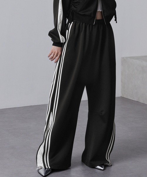 「nui nullu」 ジャージパンツ L ブラック レディース_画像9