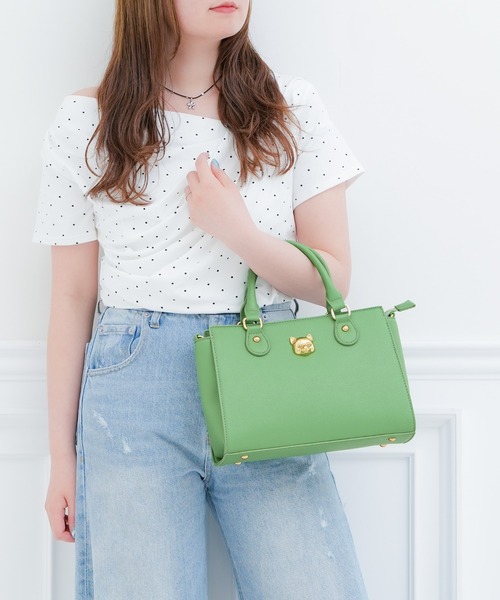 ハンドバッグ 「PAUL ＆ JOE ACCESSOIRES /ポール アンド ジョー アクセソワ 」 3D CAT FACE ハンドバッグ_3