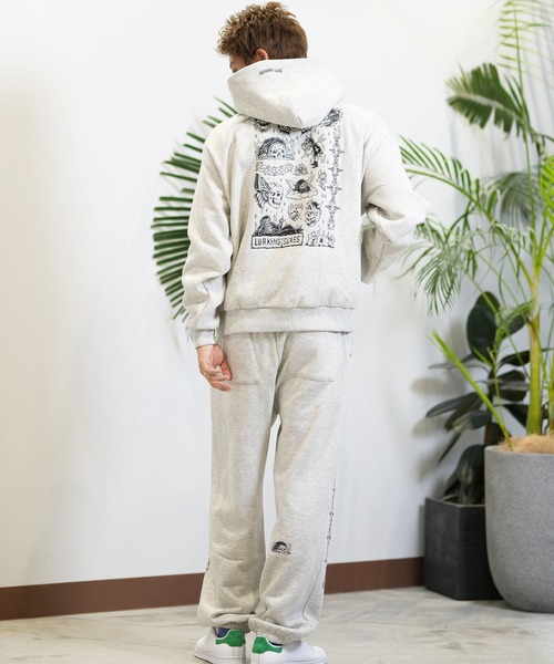 「LURKING CLASS」 プルオーバーパーカー L グレー メンズ_画像6