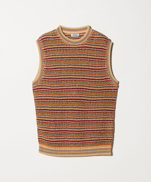 COOHEM ニットベスト　M Coohem（コーヘン） ベスト ジレ SUKE BORDER VEST/ベスト メンズ