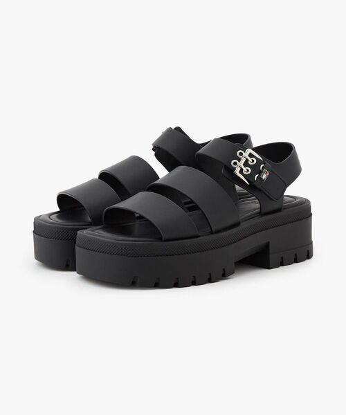 TOMMY JEANS（トミー・ジーンズ） サンダル ストラップレザーマックス