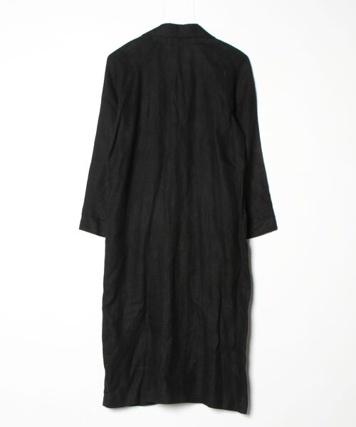 フォグリネンワーク　ロングワンピース fog linen work（フォグリネンワーク） 長袖ワンピース M ブラック