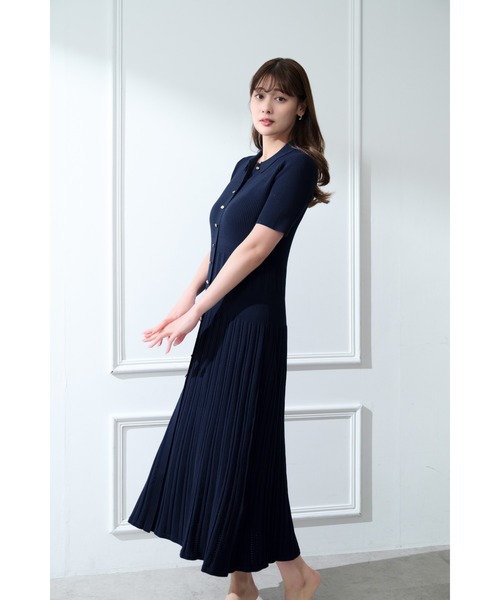 Her lip to ワンピース Eyelet Polo Knit Dress : ZOZOTOWN Yahoo!店