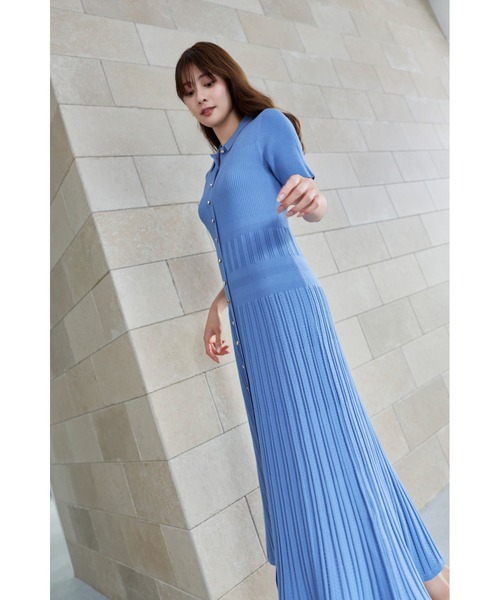 Her lip to ワンピース Eyelet Polo Knit Dress : ZOZOTOWN Yahoo!店