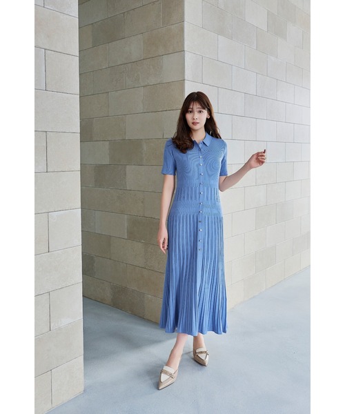 Her lip to ワンピース Eyelet Polo Knit Dress : ZOZOTOWN Yahoo!店