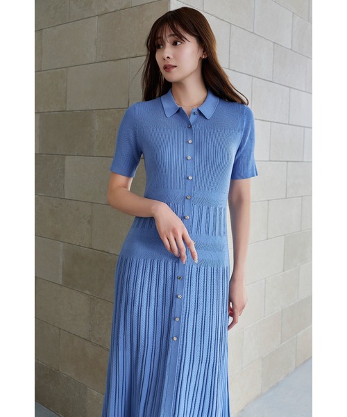 Her lip to ワンピース Eyelet Polo Knit Dress : ZOZOTOWN Yahoo!店