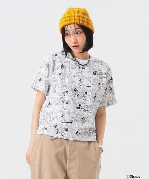 tシャツ 「別注」Champion / ミッキーマウス＆ミニーマウス / Tシャツ レディースの画像