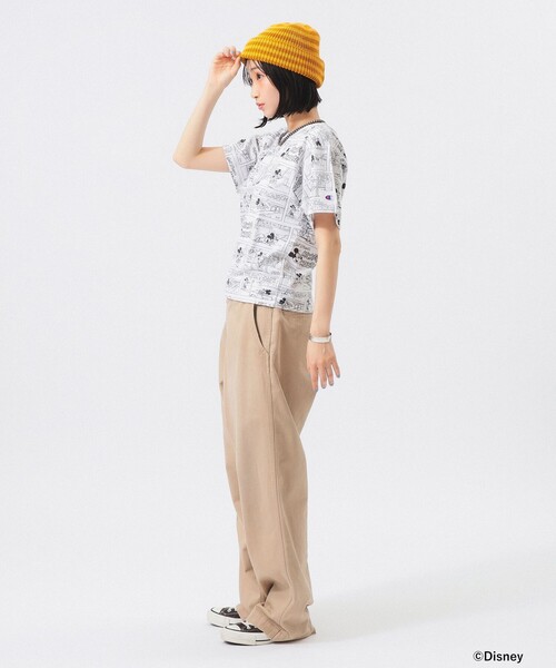 tシャツ 「別注」Champion / ミッキーマウス＆ミニーマウス / Tシャツ レディースの画像