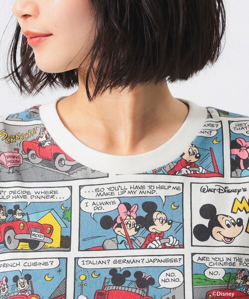 tシャツ 「別注」Champion / ミッキーマウス＆ミニーマウス / Tシャツ レディースの画像