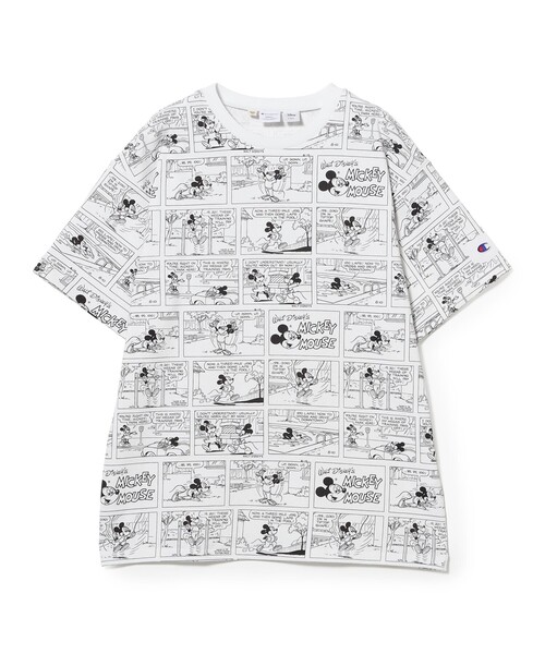 tシャツ 「別注」Champion / ミッキーマウス＆ミニーマウス / Tシャツ レディースの画像